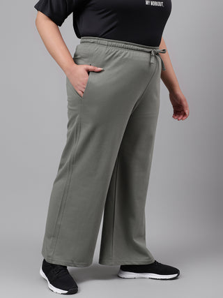 Fearless Women Relaxed Fit Wide Leg Track Pants