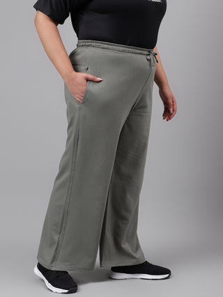 Sunrise Women Plus Size Wide Leg Relaxed Fit Training Track Pants