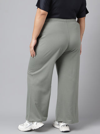 Hopefull Women Relaxed Fit Wide Leg Track Pants