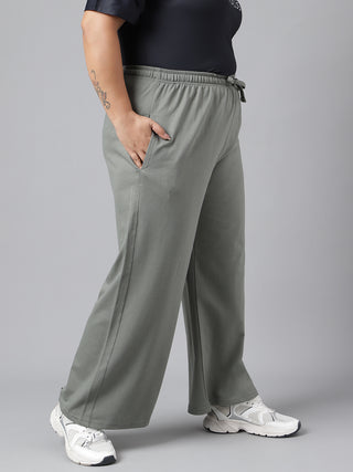 Hopefull Women Relaxed Fit Wide Leg Track Pants