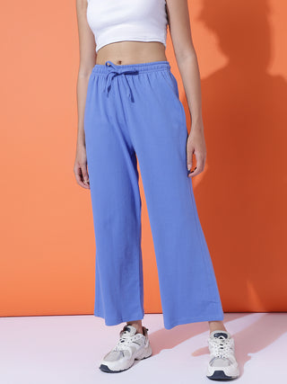 MKH Women Solid Track Pants with Elasticated Waistband