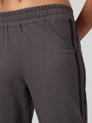MKH Women Grey Flared Track Pants