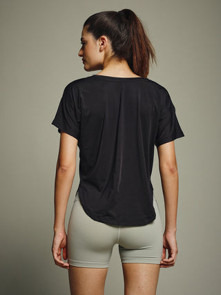 MKH Women Black SwiftCore Outdoor Running Top