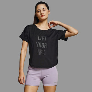 MKH Women Black UrbanActive Sports Workout Wear
