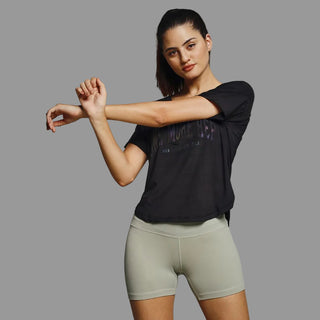 MKH Women Black DynamicSprint Outdoor Workout Wear