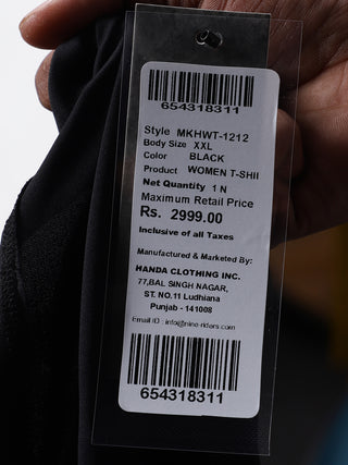 MKH Women Black Don'T Quit  Dri-Fit Relaxed Fit T-Shirt