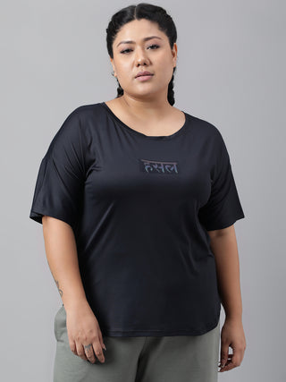 MKH Women Black MotionLayer Lightweight Fitness Tee