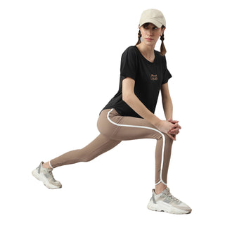 MKH Black Women Moment Dri-Fit Relaxed Fit T-Shirt