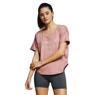 MKH Women Pink Stylish Statement Typography Casual T-Shirt
