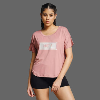 MKH Women Pink Classic Modern Typography Graphic T-Shirt