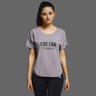 MKH Women Lavender Weekend Contemporary Printed T-Shirt