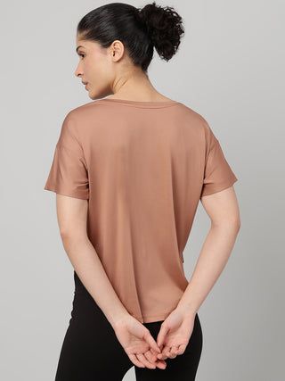 MKH Mocha Women DryMotion Core Activewear T-Shirt