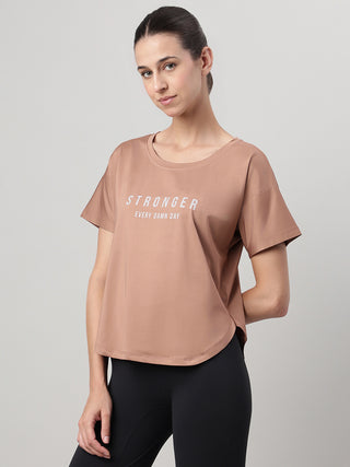 MKH Mocha Women MotionWeave Lightweight Fitness Tee