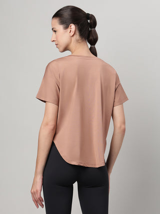 MKH Mocha Women MotionWeave Lightweight Fitness Tee