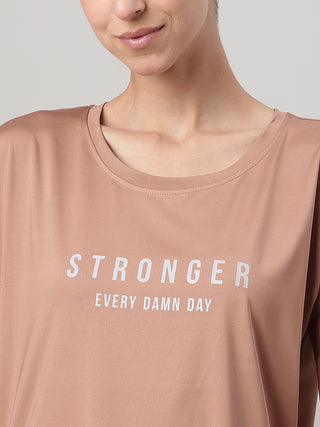 MKH Mocha Women MotionWeave Lightweight Fitness Tee