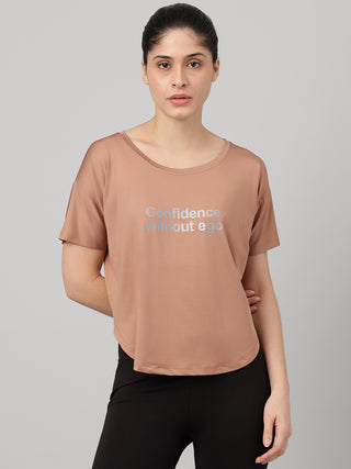 MKH Mocha Women AeroStretch Performance Training T-Shirt