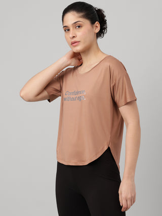 MKH Mocha Women AeroStretch Performance Training T-Shirt