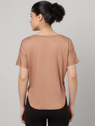MKH Mocha Women AeroStretch Performance Training T-Shirt