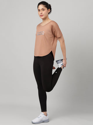 MKH Mocha Women AeroStretch Performance Training T-Shirt