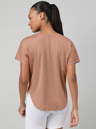 MKH Women Brown CoolRush Running Workout Top
