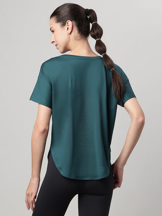 MKH Teal Women DryPulse Lightweight Sports T-Shirt