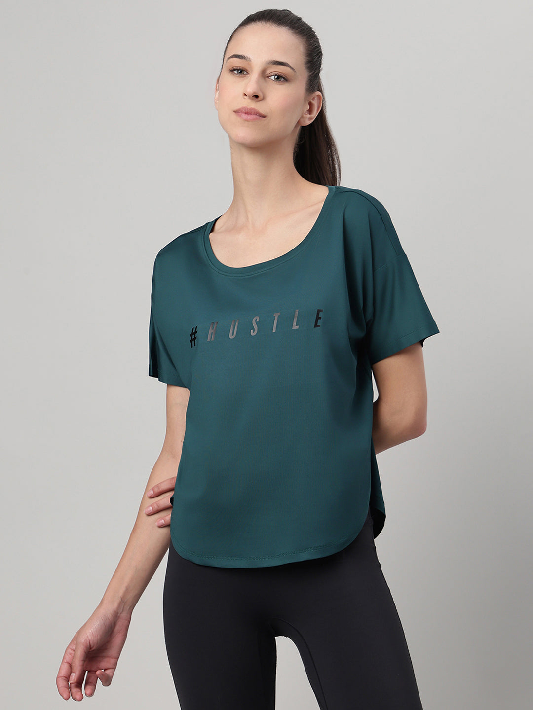 MKH Teal Women PowerMove Gym Training T-Shirt