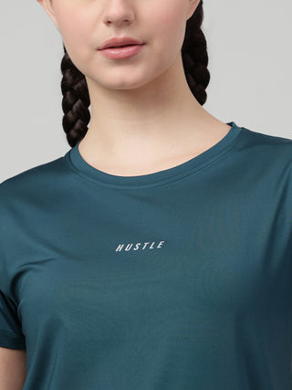 MKH Women Teal Everyday Everyday Comfort Printed T-Shirt