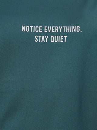MKH Women Teal Comfort Contemporary Printed T-Shirt