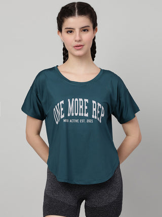 MKH Women Teal DryStride Gym Training Top