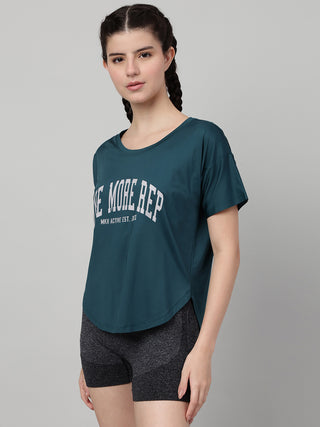 MKH Women Teal DryStride Gym Training Top