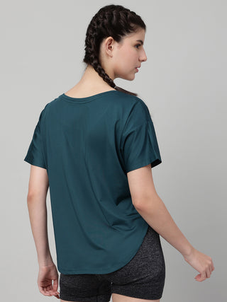 MKH Women Teal DryStride Gym Training Top