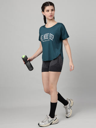 MKH Women Teal DryStride Gym Training Top