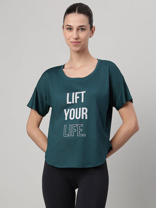 MKH Women Teal VelocityRush Fitness Activity Top