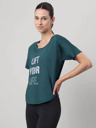 MKH Women Teal VelocityRush Fitness Activity Top