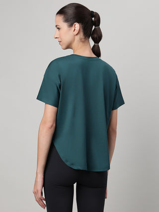 MKH Women Teal VelocityRush Fitness Activity Top