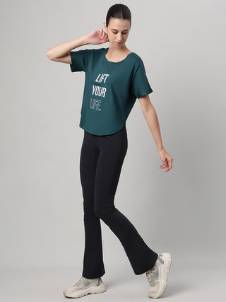 MKH Women Teal VelocityRush Fitness Activity Top