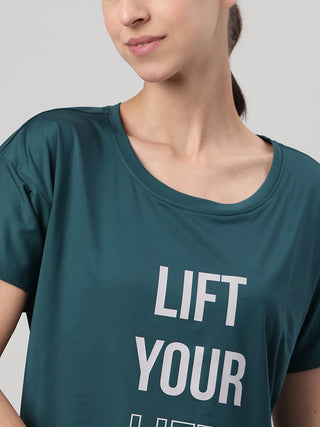 MKH Women Teal VelocityRush Fitness Activity Top