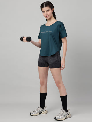 MKH Teal Women FlexVent Activewear T-Shirt