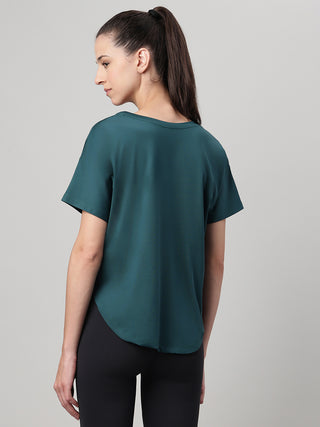 MKH Teal Women ZenAir Yoga Performance Tee