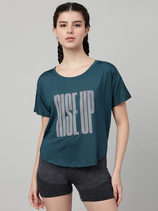 MKH Women Teal AirDynamic Fitness Activity Top