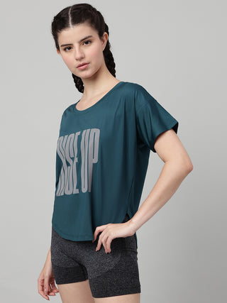 MKH Women Teal AirDynamic Fitness Activity Top