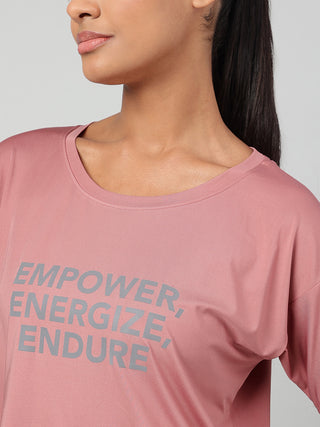 MKH Onion Pink Women DryEase Comfort Fitness Tee