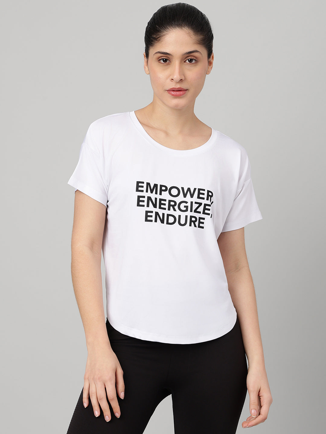 MKH White Women PowerVent Lightweight Training Tee