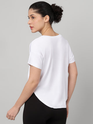 MKH White Women PowerVent Lightweight Training Tee
