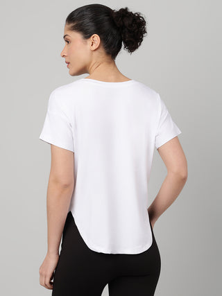 MKH Women White VelocityCore Running Fitness Plus Size Wear