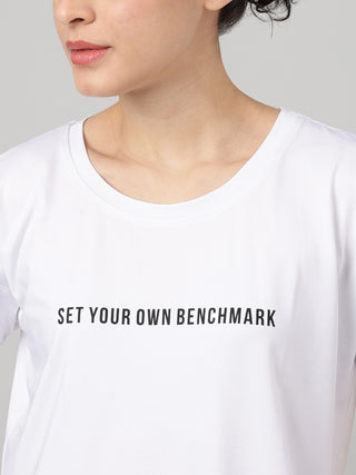 MKH White Women FlowFit Lightweight Training Tee