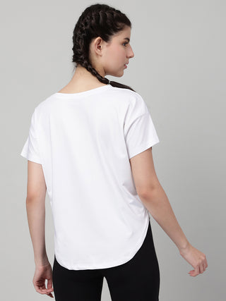 MKH White Women FreshAir Performance Sports Tee