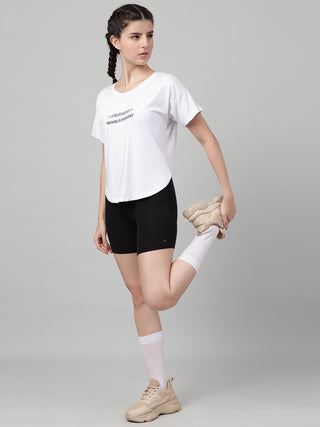 MKH White Women FreshAir Performance Sports Tee