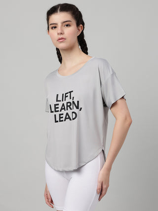 MKH Women Grey FlexDynamic Sports Training Top