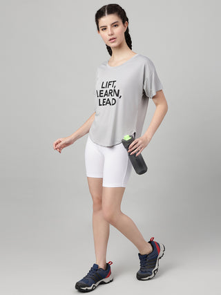 MKH Women Grey FlexDynamic Sports Training Top